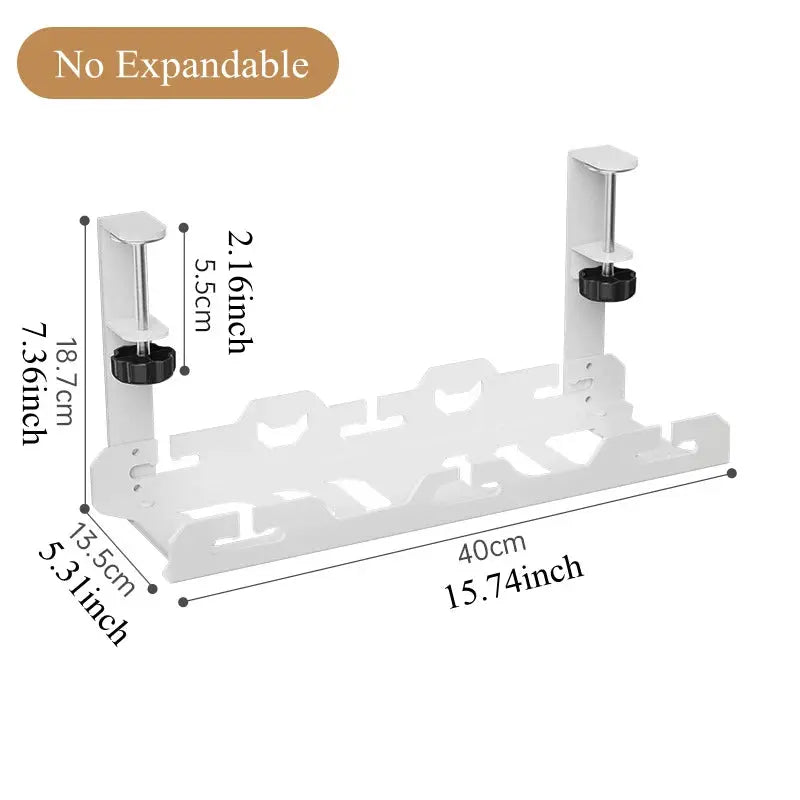 Under-Desk Cable Management Tray The Luxe Glamour Store