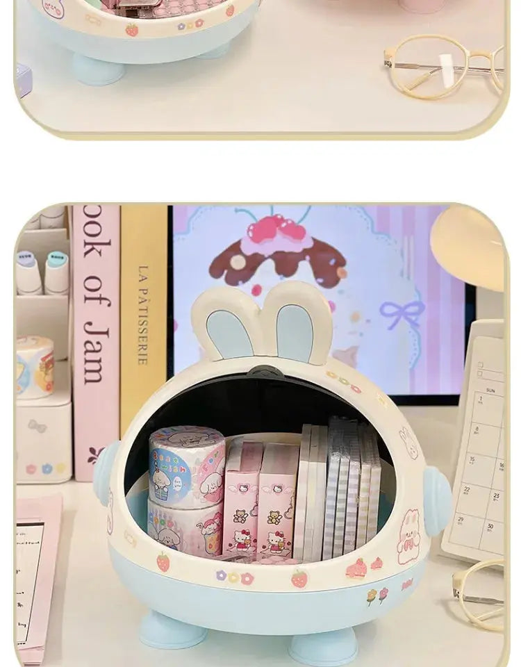 Kawaii Rabbit Desktop Organizer The Luxe Glamour Store