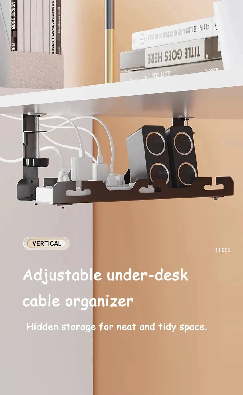 Under-Desk Cable Management Tray The Luxe Glamour Store