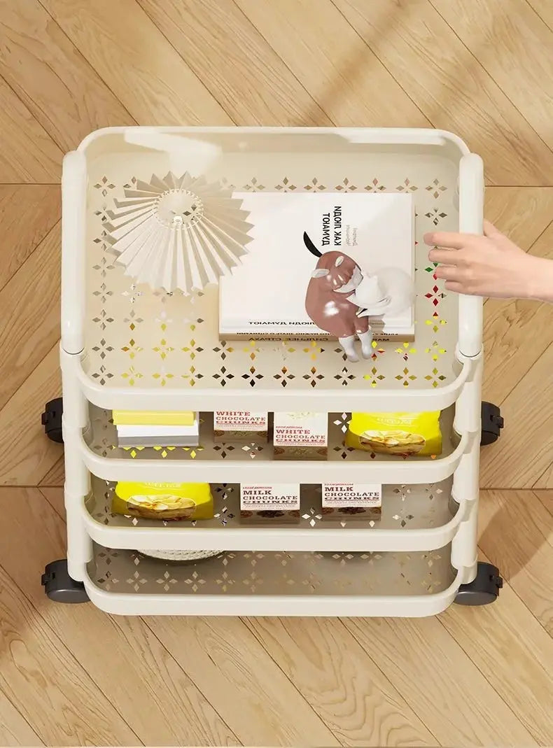 Minimalist Multi-Tier Storage Trolley The Luxe Glamour Store
