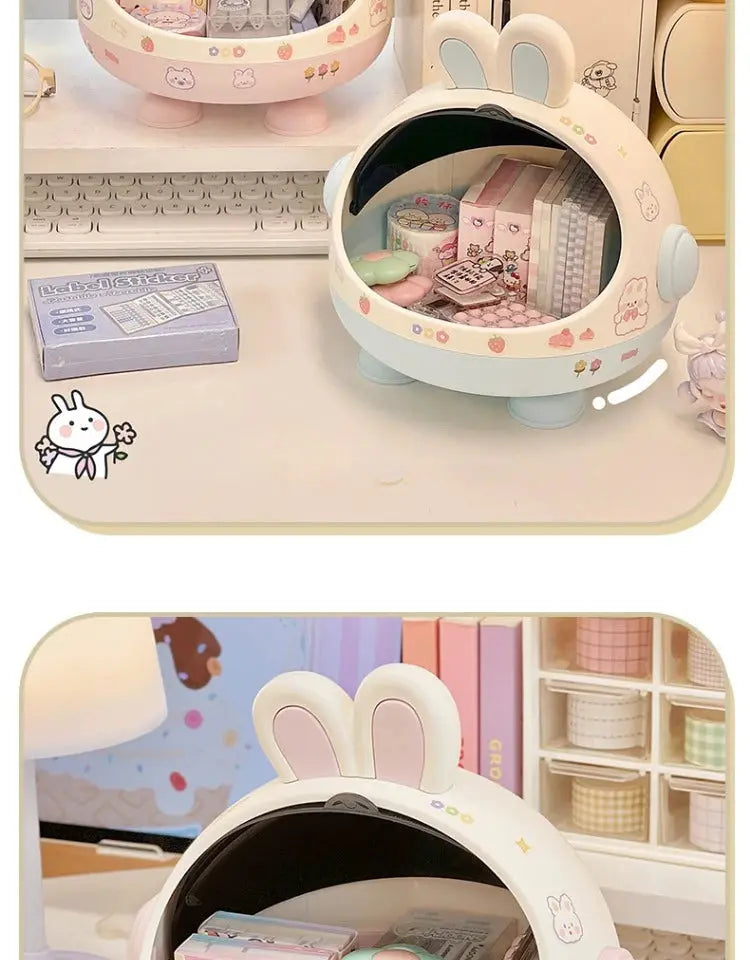 Kawaii Rabbit Desktop Organizer The Luxe Glamour Store