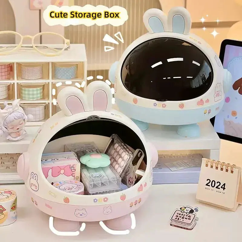Kawaii Rabbit Desktop Organizer The Luxe Glamour Store