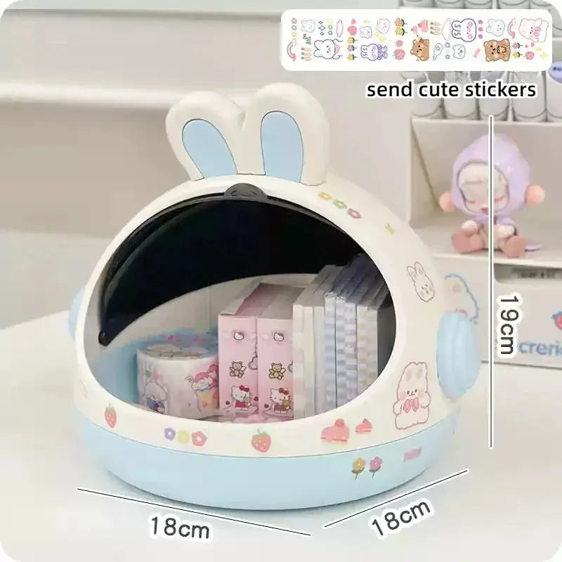 Kawaii Rabbit Desktop Organizer The Luxe Glamour Store
