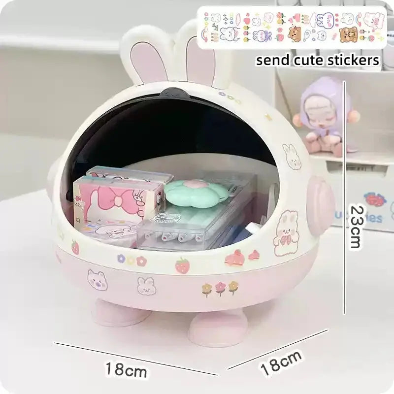 Kawaii Rabbit Desktop Organizer The Luxe Glamour Store