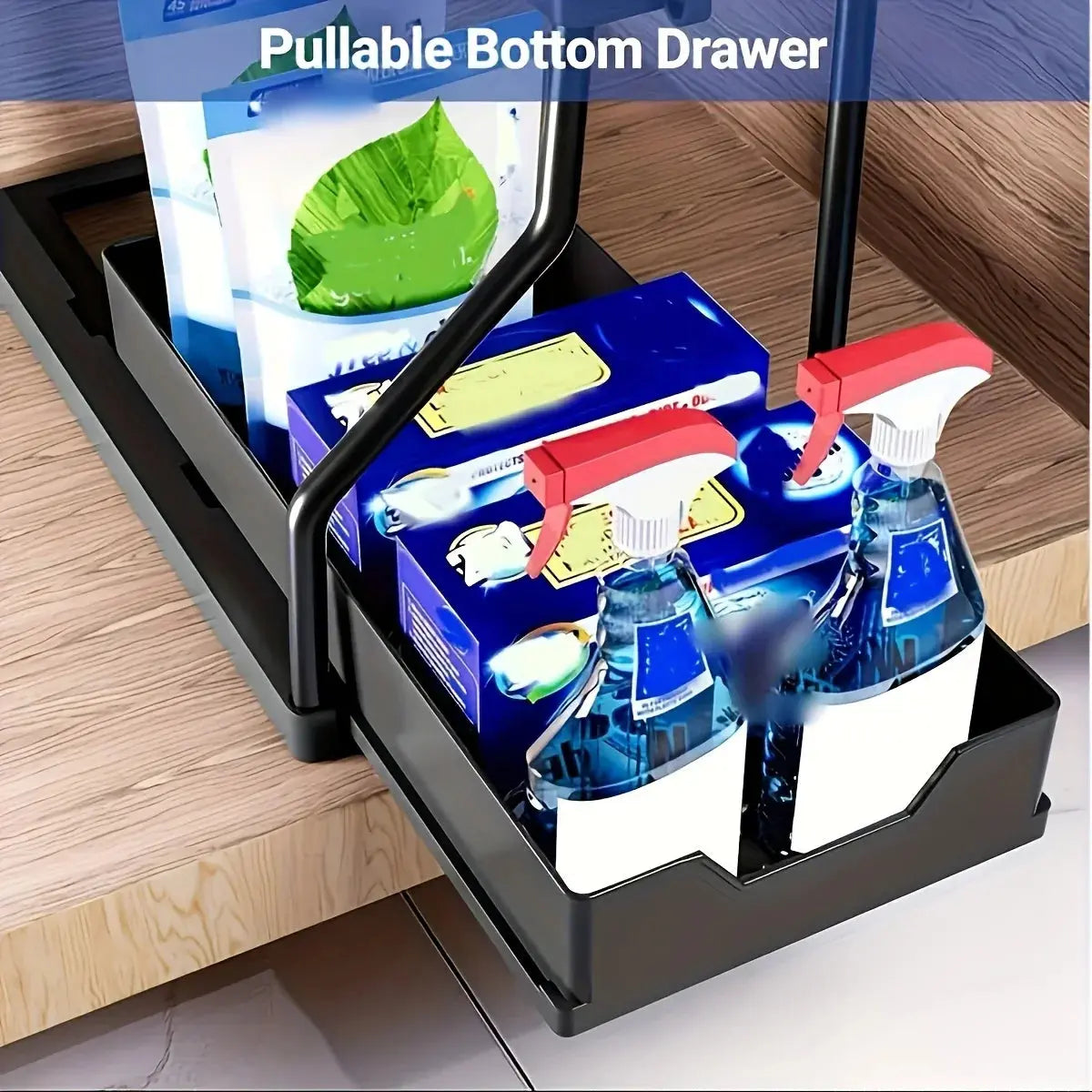 2-Tier Under-Sink Organizer The Luxe Glamour Store