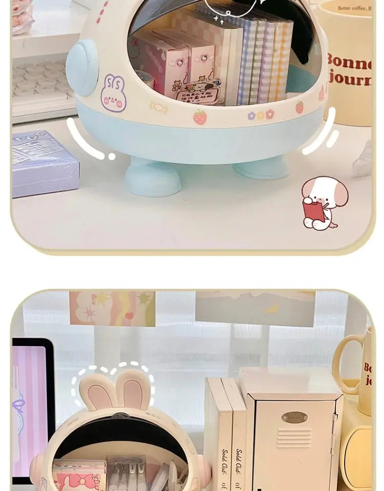 Kawaii Rabbit Desktop Organizer The Luxe Glamour Store
